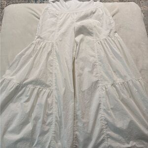 Contrast Women’s Cotton Tiered ChaCha Long Pant Size Medium B3